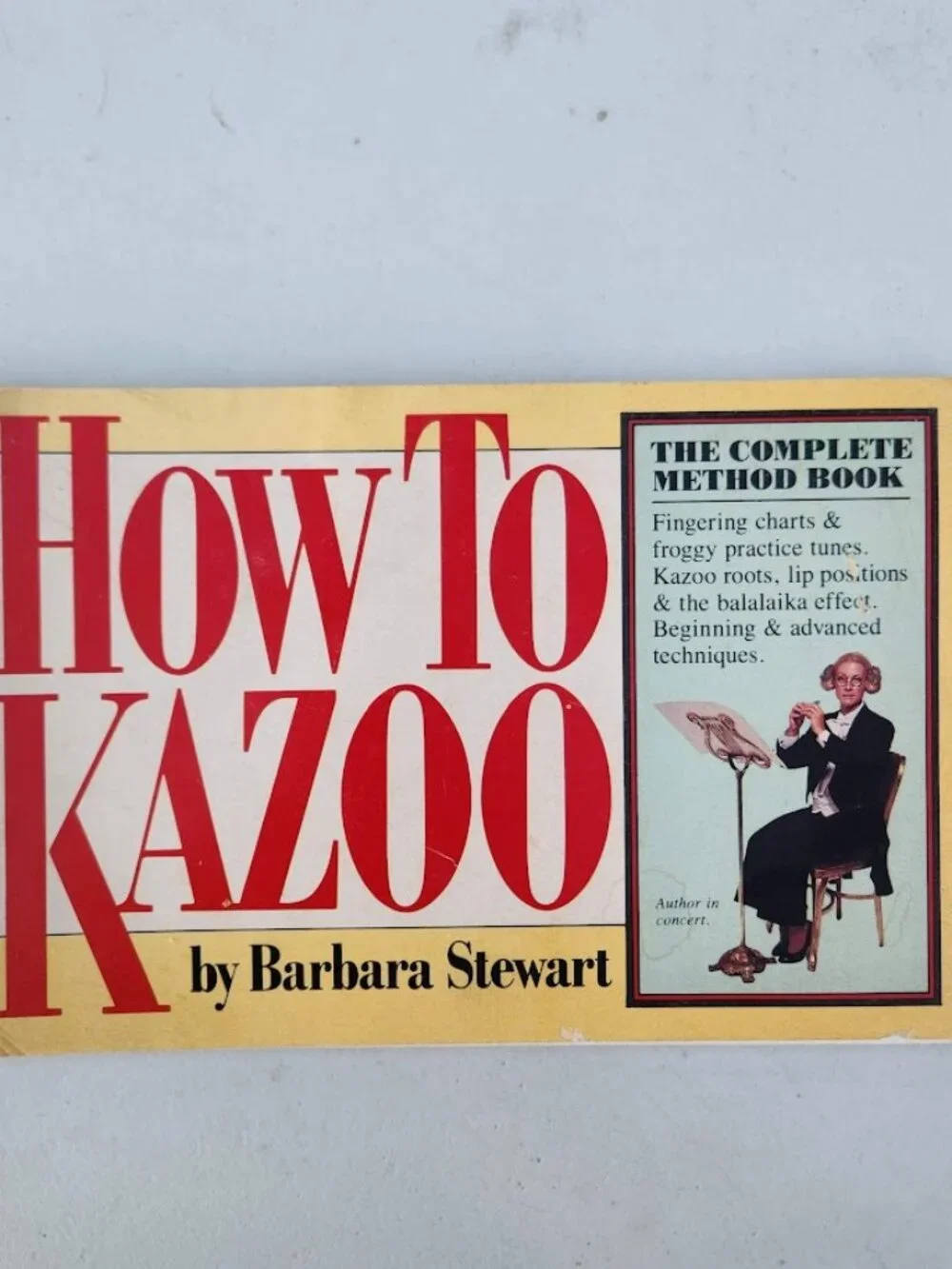 How to Kazoo by Barbara Stewart Musical Instrument Guide Book Sheet Music Instru